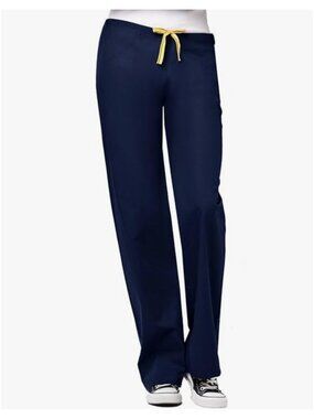 WONDERWINK Origins Papa Cargo Unisex Scrub Pants -XS PETITE -Navy blue